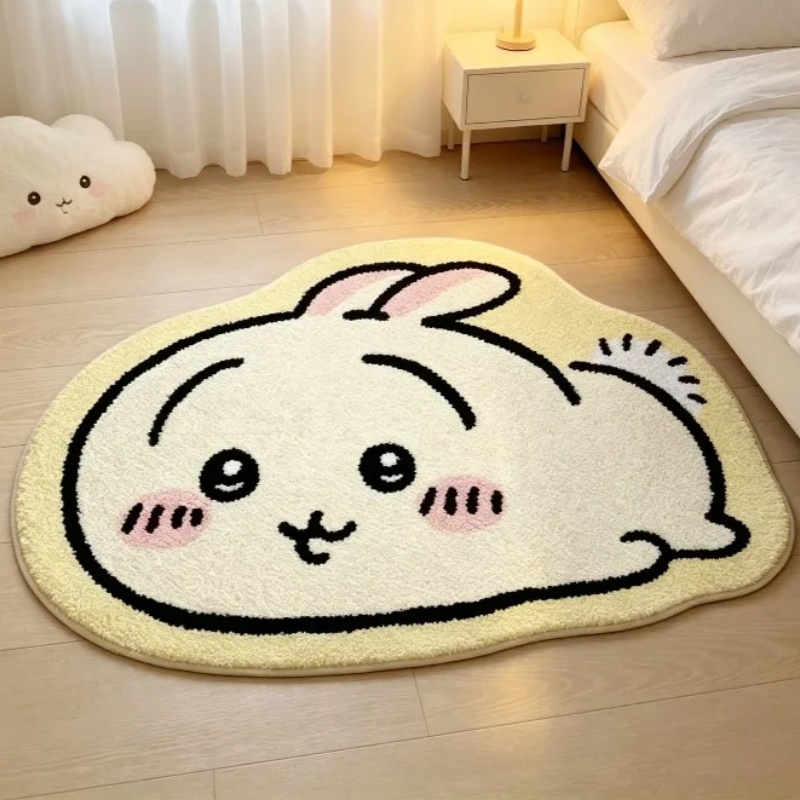 Flooring Home Decor - 치이카와 만화 러그 애니메이션 하치와레 우사기
