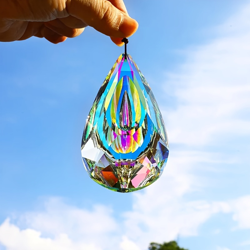 Crystal Sun Catcher - 눈물방울 크리스탈 썬캐쳐 프리즘, 여름 창문,