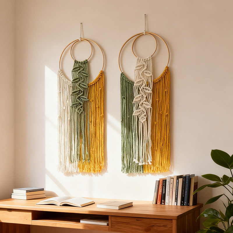 Home Decor Green - 29x90cm 그린 보헤미안 수공예 벽걸이 태피스트리