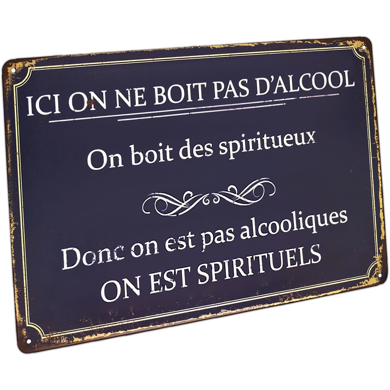 Home Decor Quotes On Wall - 빈티지 금속 간판 