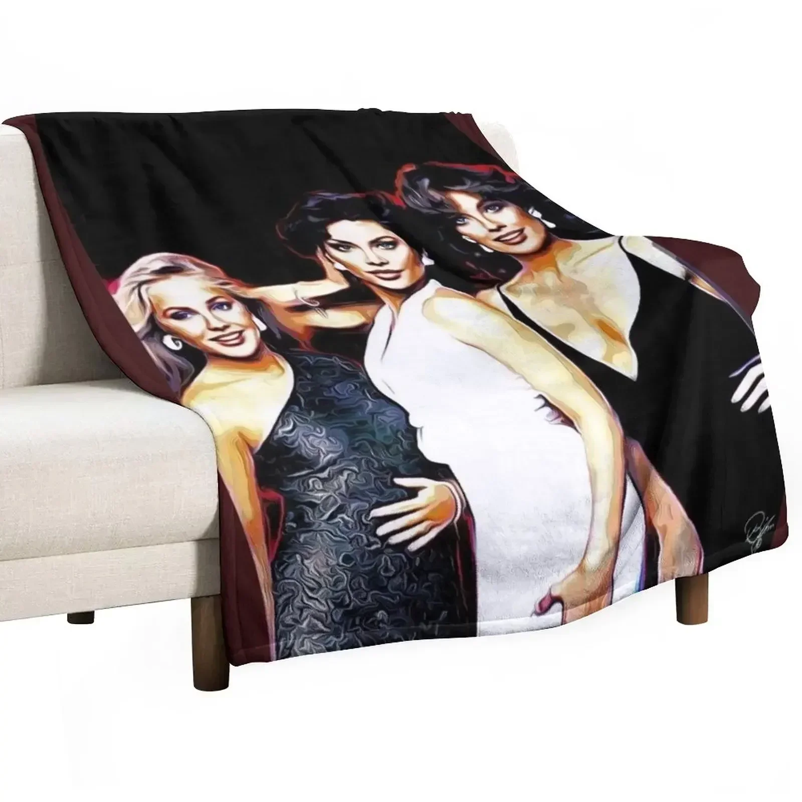 Home Decor Dallas - EWING LADIES- 댈러스 장식용 소파 담요,