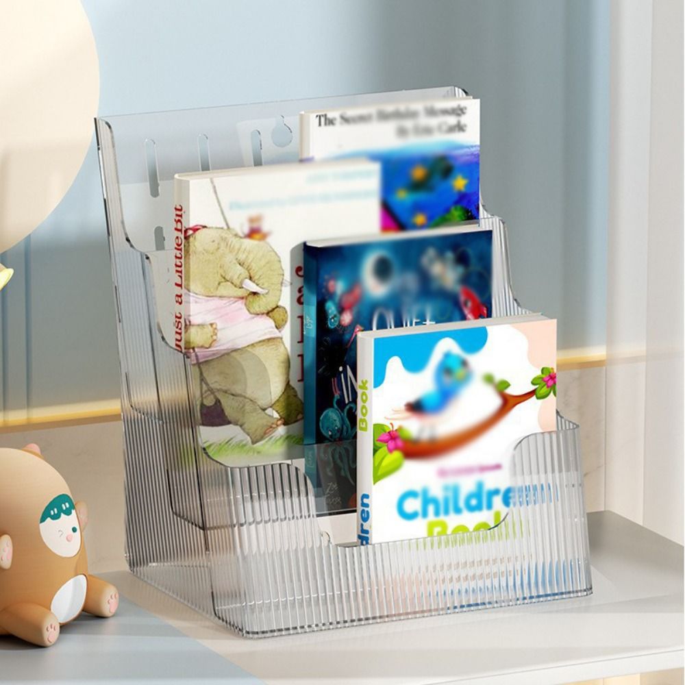 Home Decor Brochure - 투명 브로셔 디스플레이 홀더 3단 플라스틱
