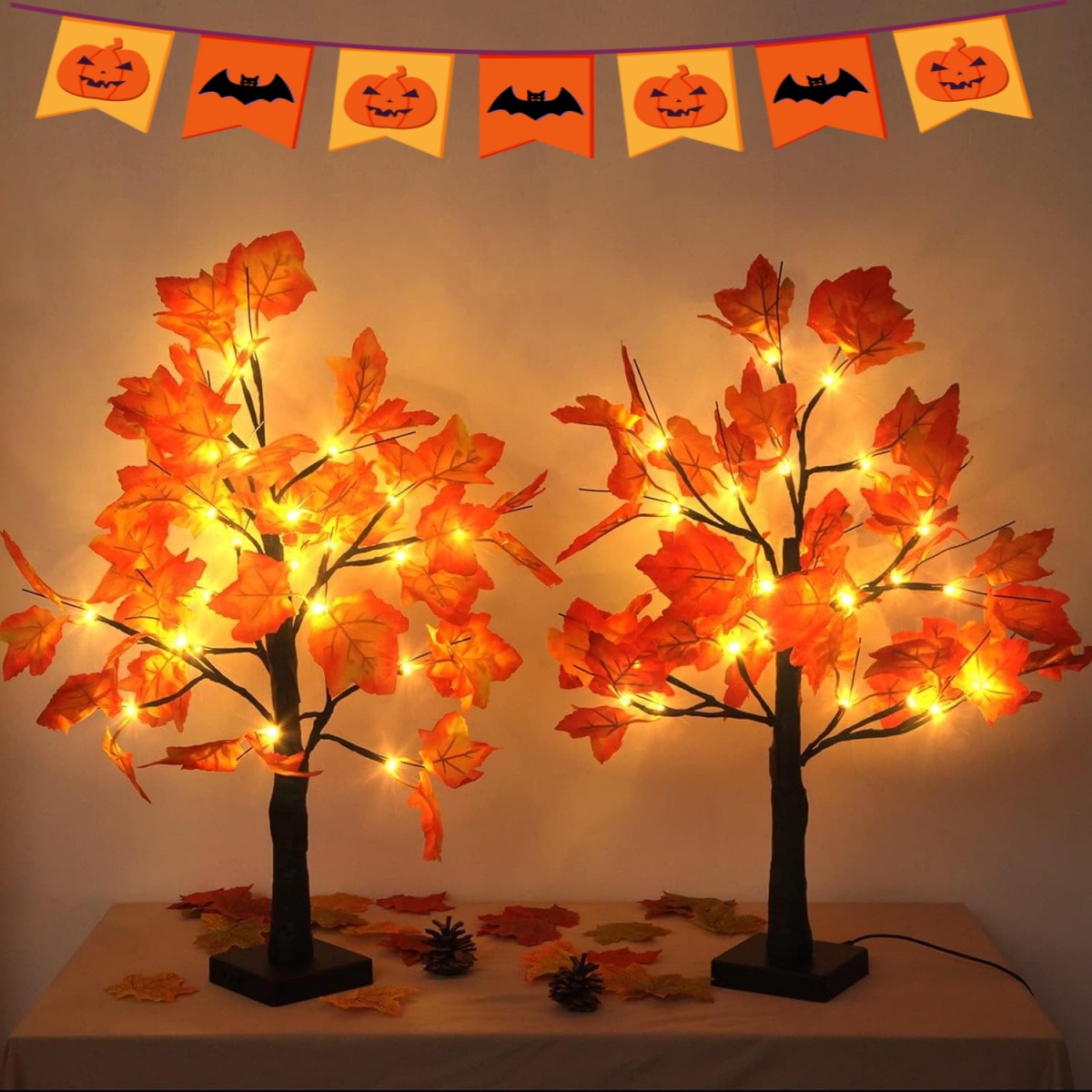 Home Decor Fallout 4 - 24 LED 인조 검은 자작나무 조명