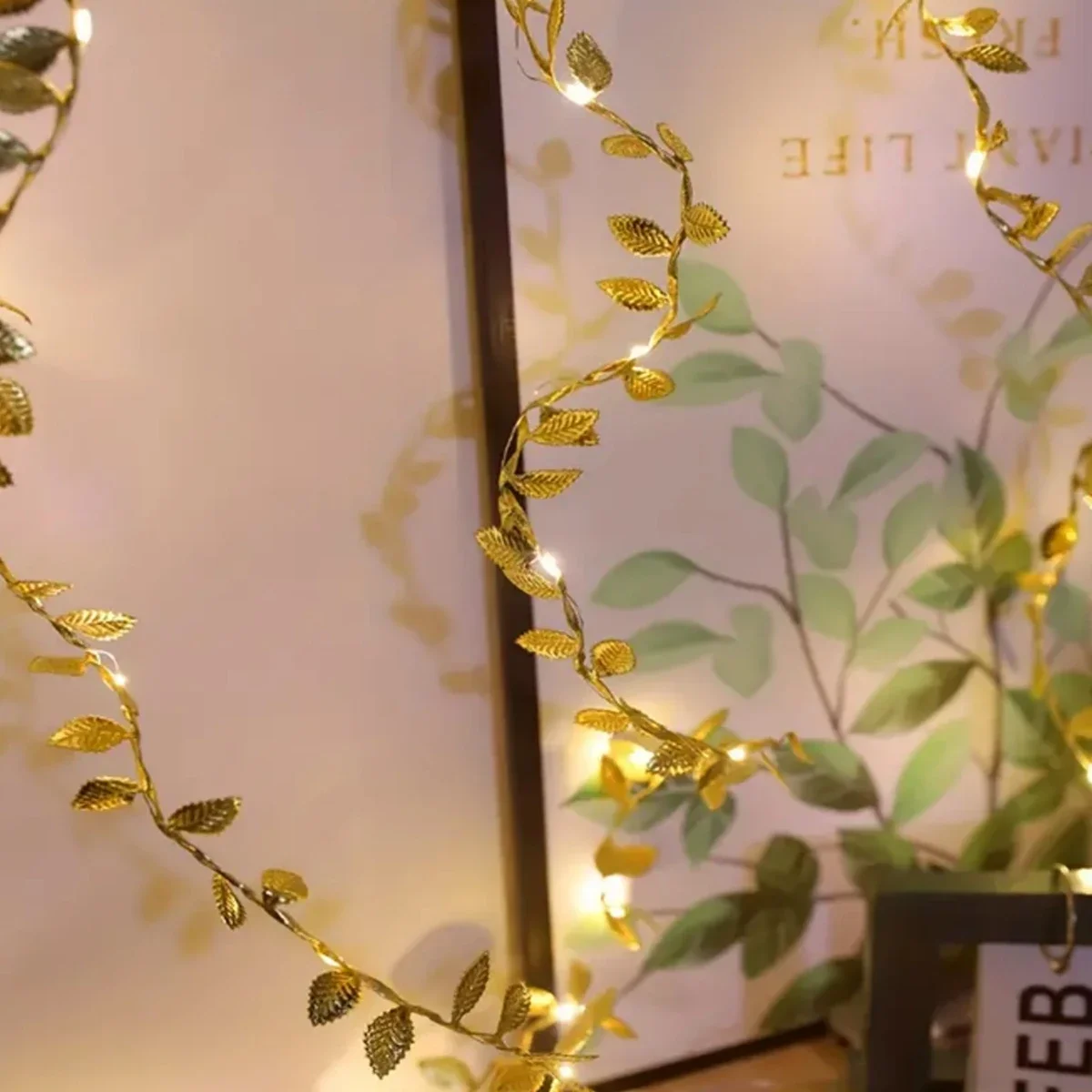20/50/100LED 황금 은색 작은 잎 요정 빛 배 - Rope Light Decoration 리뷰 및 가격