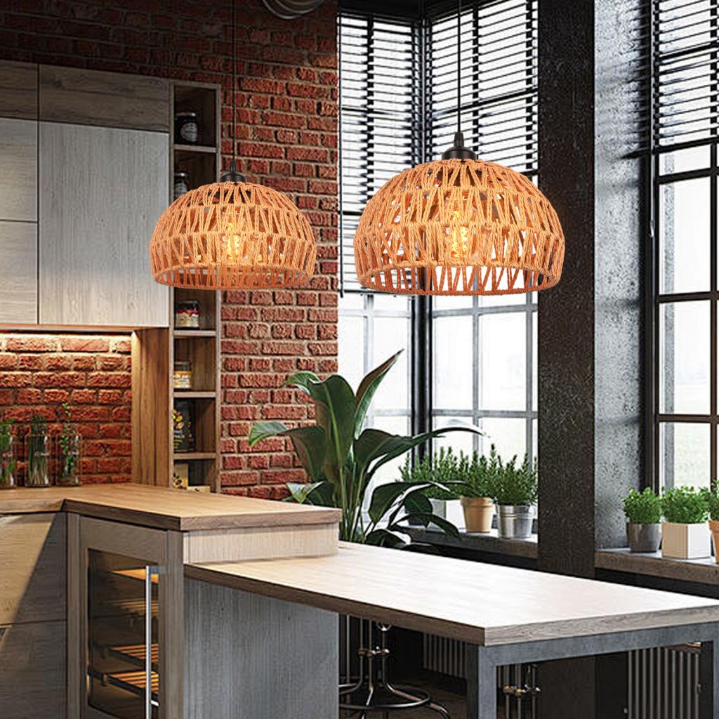 보헤미안 라탄 펜던트 조명 빈티지 인더스트리얼 수공예  - Rope Light Decoration 리뷰 및 가격