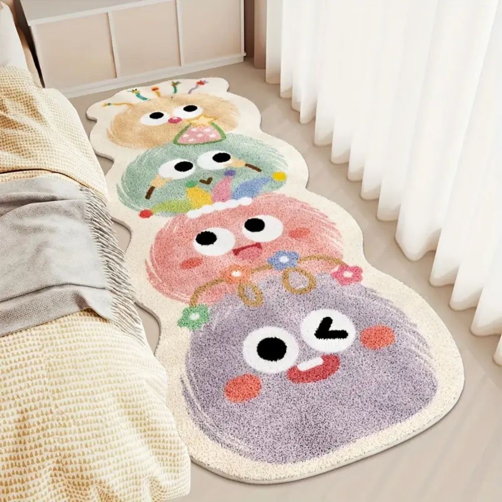 VIKAMA 만화 도파민 롱 카펫, 불규칙한 어린이 침 - Home Decor Dopamine 리뷰 및 가격