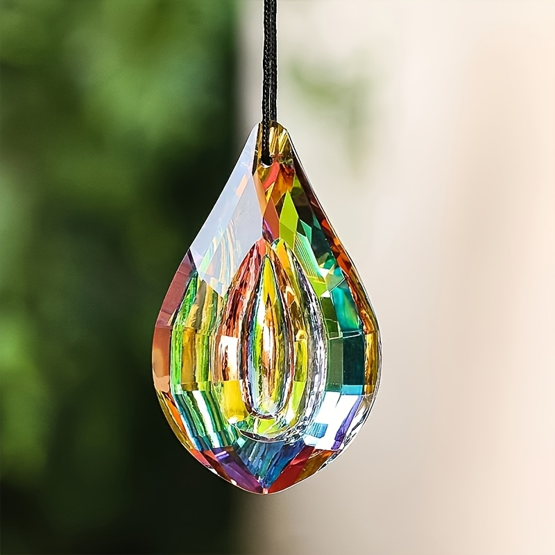 눈물방울 크리스탈 썬캐쳐 프리즘, 여름 창문, 정원 및 - Crystal Sun Catcher 리뷰 및 가격