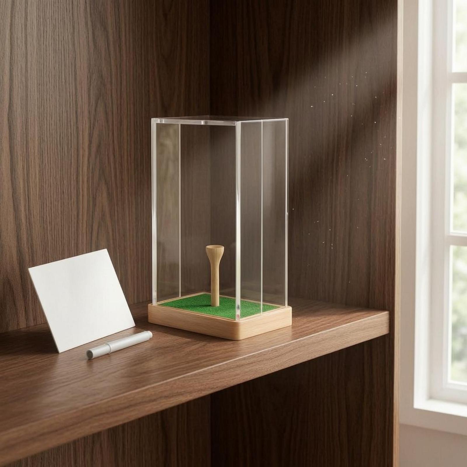 골프공 케이스 아크릴 디스플레이 박스 (녹색 잔디 삽입 - Home Decor Green 리뷰 및 가격