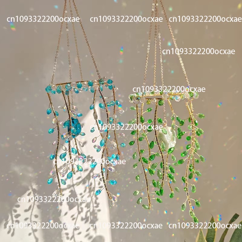 크리스탈 유리 펜던트, 선캐쳐 펜던트, 녹색 버드나무  - Crystal Sun Catcher 리뷰 및 가격