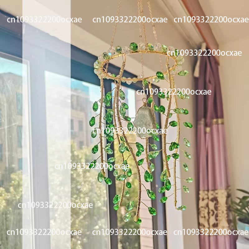 크리스탈 유리 펜던트, 선캐쳐 펜던트, 녹색 버드나무  - Crystal Sun Catcher 리뷰 및 가격