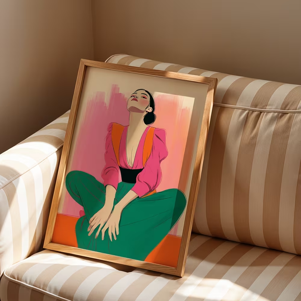 현대, 복고풍 다원주의 페미니즘 벽 예술 인쇄 캔버스  - Home Decor Reviews 리뷰 및 가격