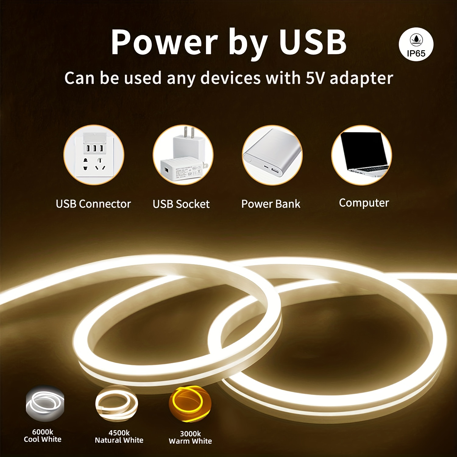 네온 LED 라이트 스트립 5V USB 모션 센서 디머 - Rope Light Decoration 리뷰 및 가격