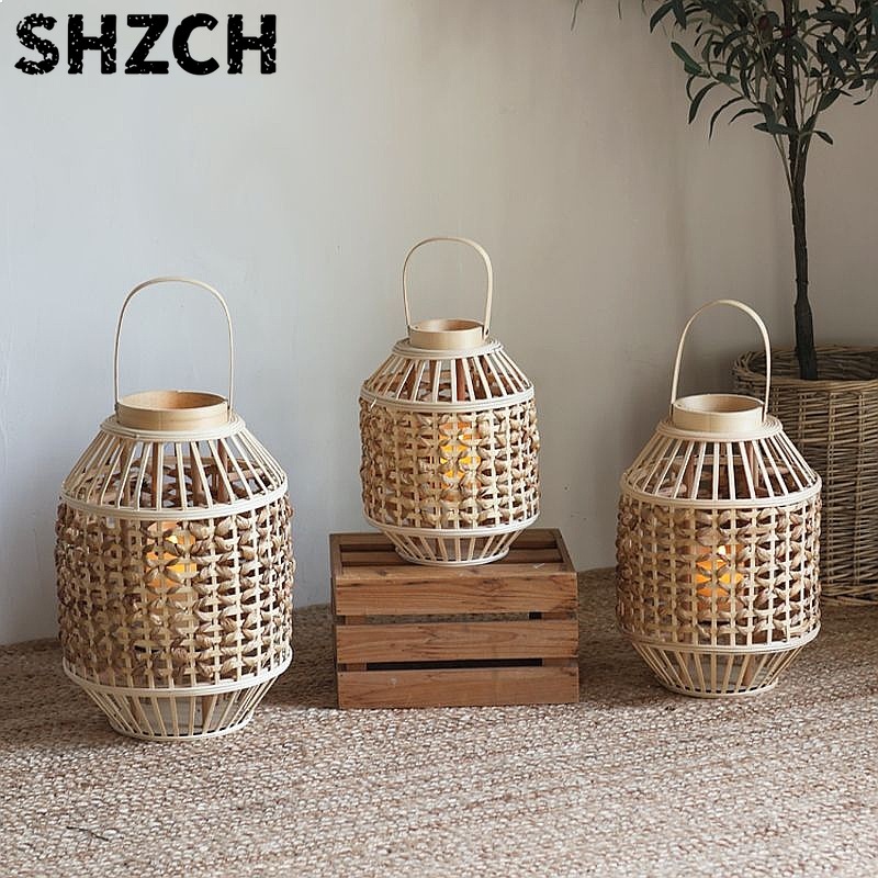 레트로 중국 고대 스타일 짚 풍등 데스크탑 바닥 촛대  - Flooring Home Decor 리뷰 및 가격