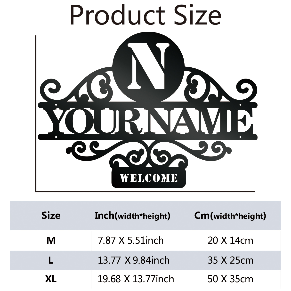 1 pc 멋진 편지 사용자 정의 이름 금속 벽 표지판  - Home Decor Reviews 리뷰 및 가격
