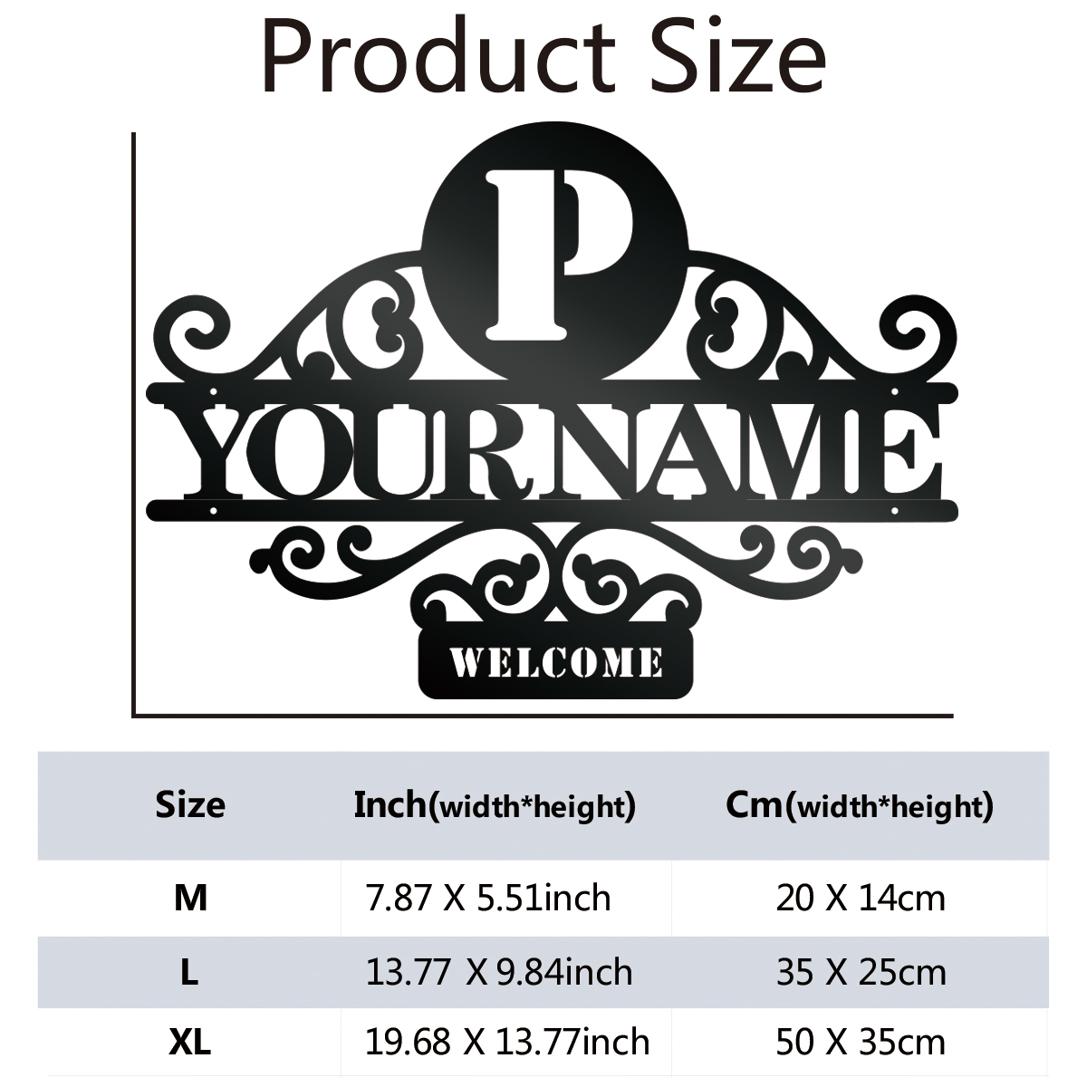 1 pc 멋진 편지 사용자 정의 이름 금속 벽 표지판  - Home Decor Reviews 리뷰 및 가격