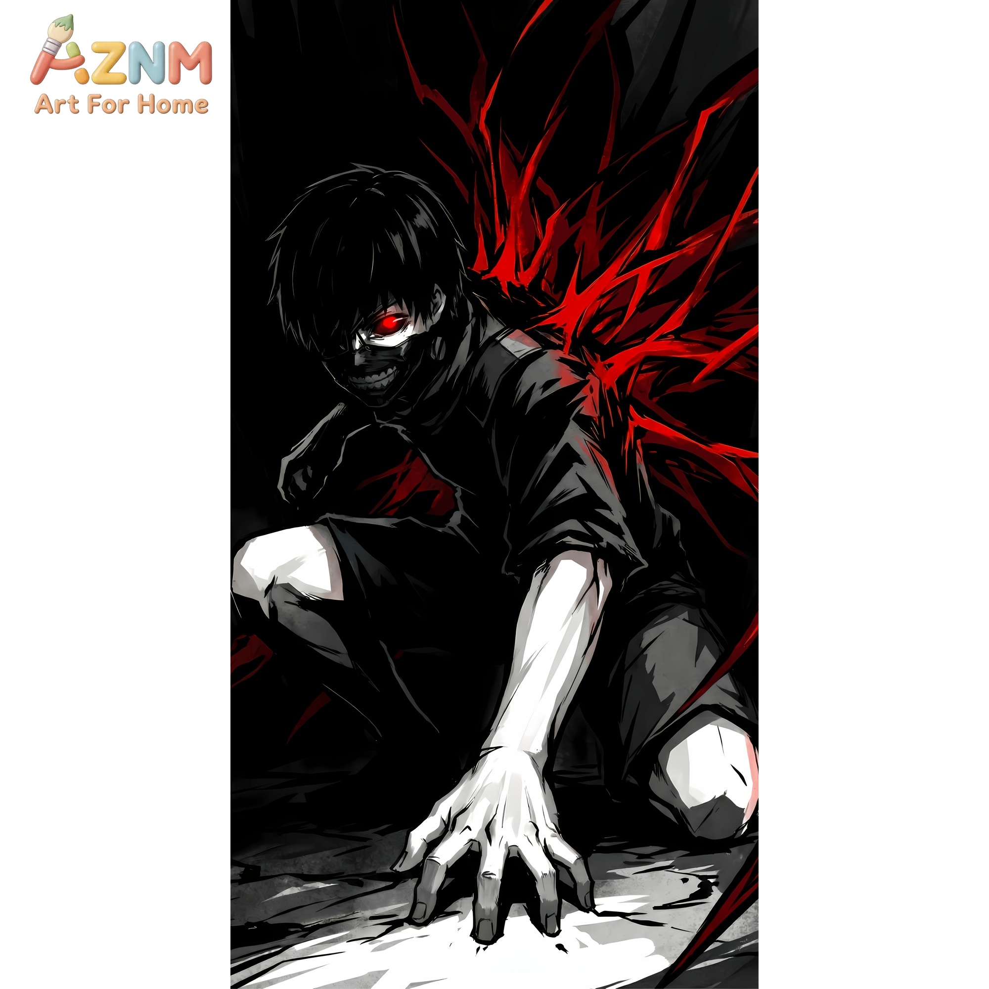 AZNM Tokyo Ghoul Kaneki Ken 블랙 - Home Decor Tokyo 리뷰 및 가격