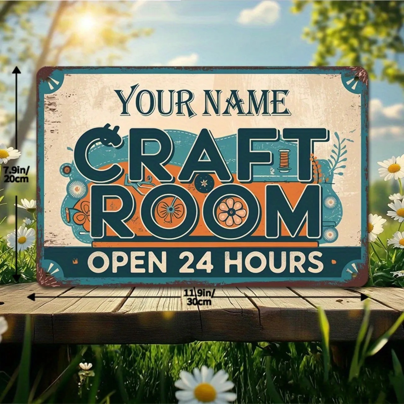 1개 [2D 플랫] 맞춤형 빈티지 공예실 벽 장식, 개 - Home Decor Quotes On Wall 리뷰 및 가격