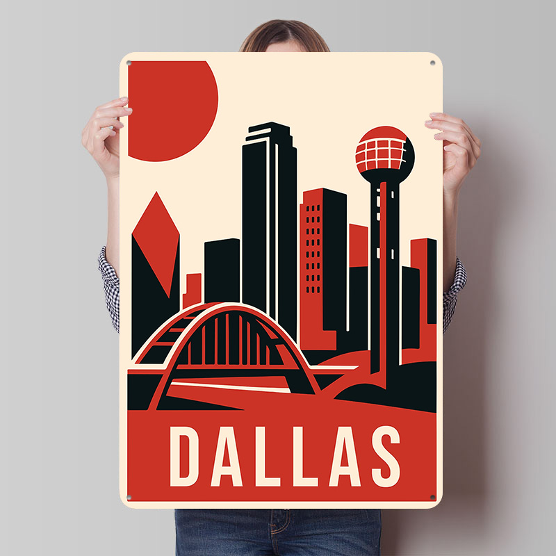 댈러스 빈티지 여행 프린트 포스터 맞춤형 레트로 벽 장 - Home Decor Dallas 리뷰 및 가격