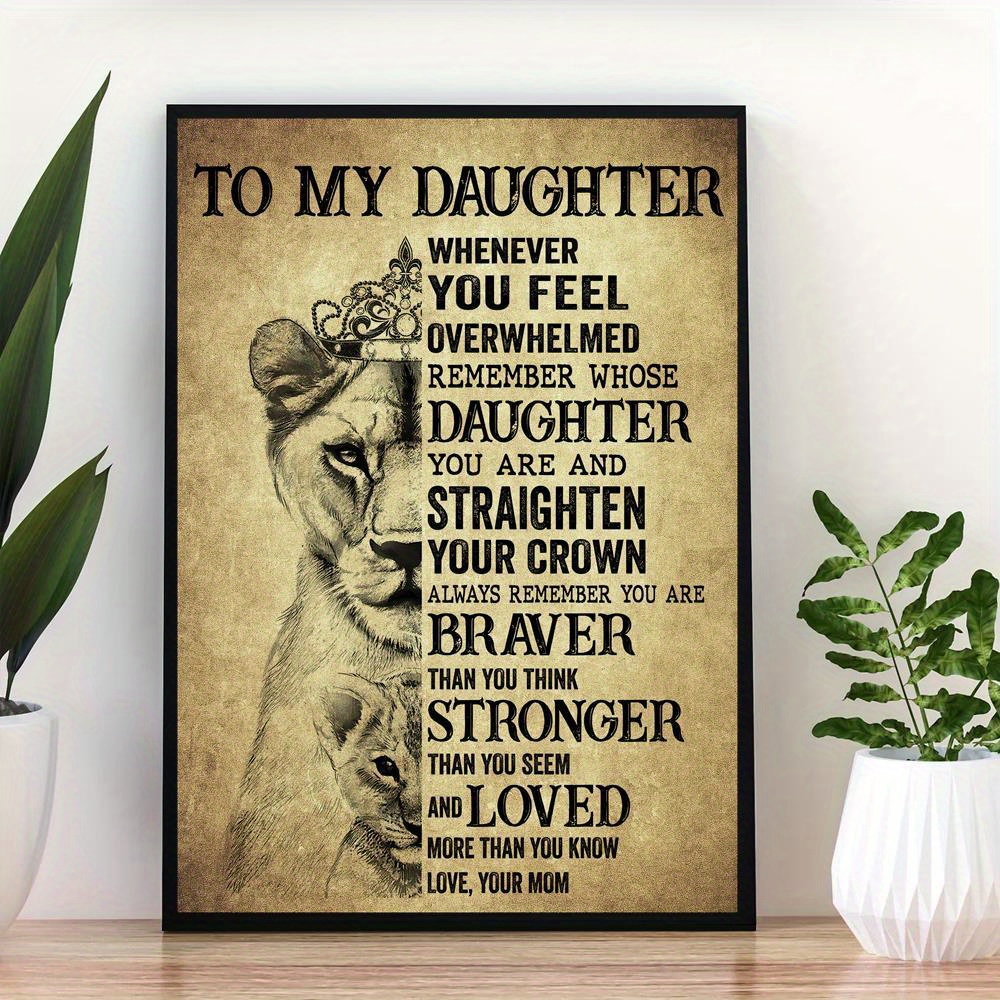 캔버스 페인팅 야생 사자 편지 동기 견적 아트 포스터  - Home Decor Quotes On Wall 리뷰 및 가격
