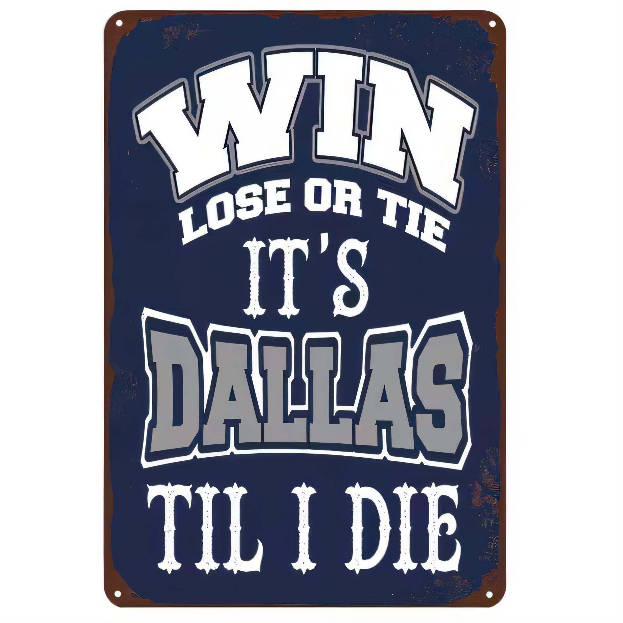 틴 사인, Y'all Lose Or Tie It's D - Home Decor Dallas 리뷰 및 가격