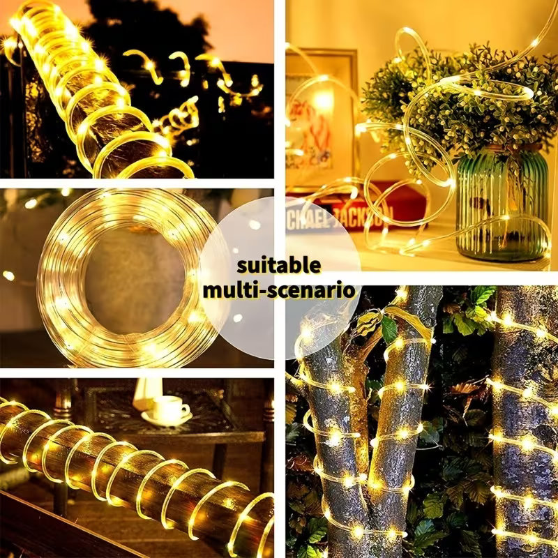 방수 태양광 로프 스트링 조명 50/100/200/30 - Rope Light Decoration 리뷰 및 가격