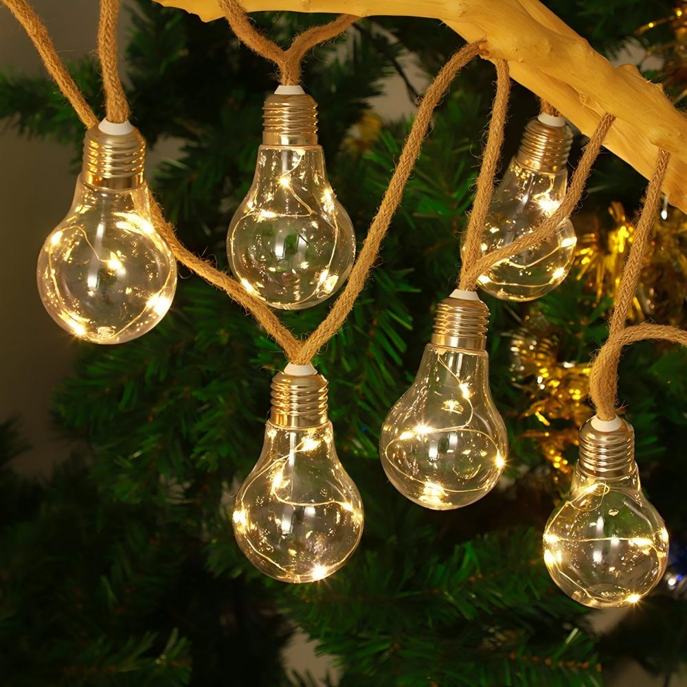5M10LED 빈티지 삼베 로프 에디슨 전구 스트링 조 - Rope Light Decoration 리뷰 및 가격