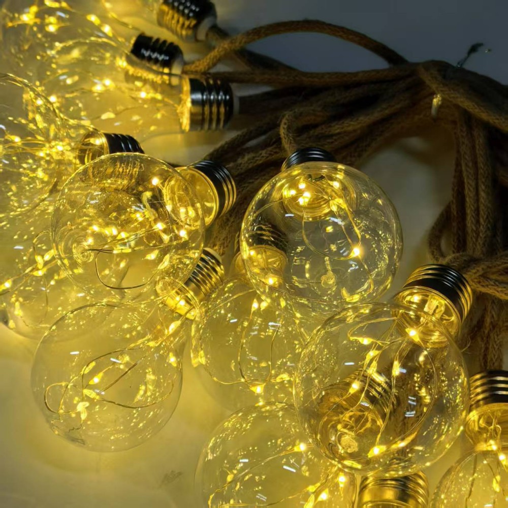 5M10LED 빈티지 삼베 로프 에디슨 전구 스트링 조 - Rope Light Decoration 리뷰 및 가격
