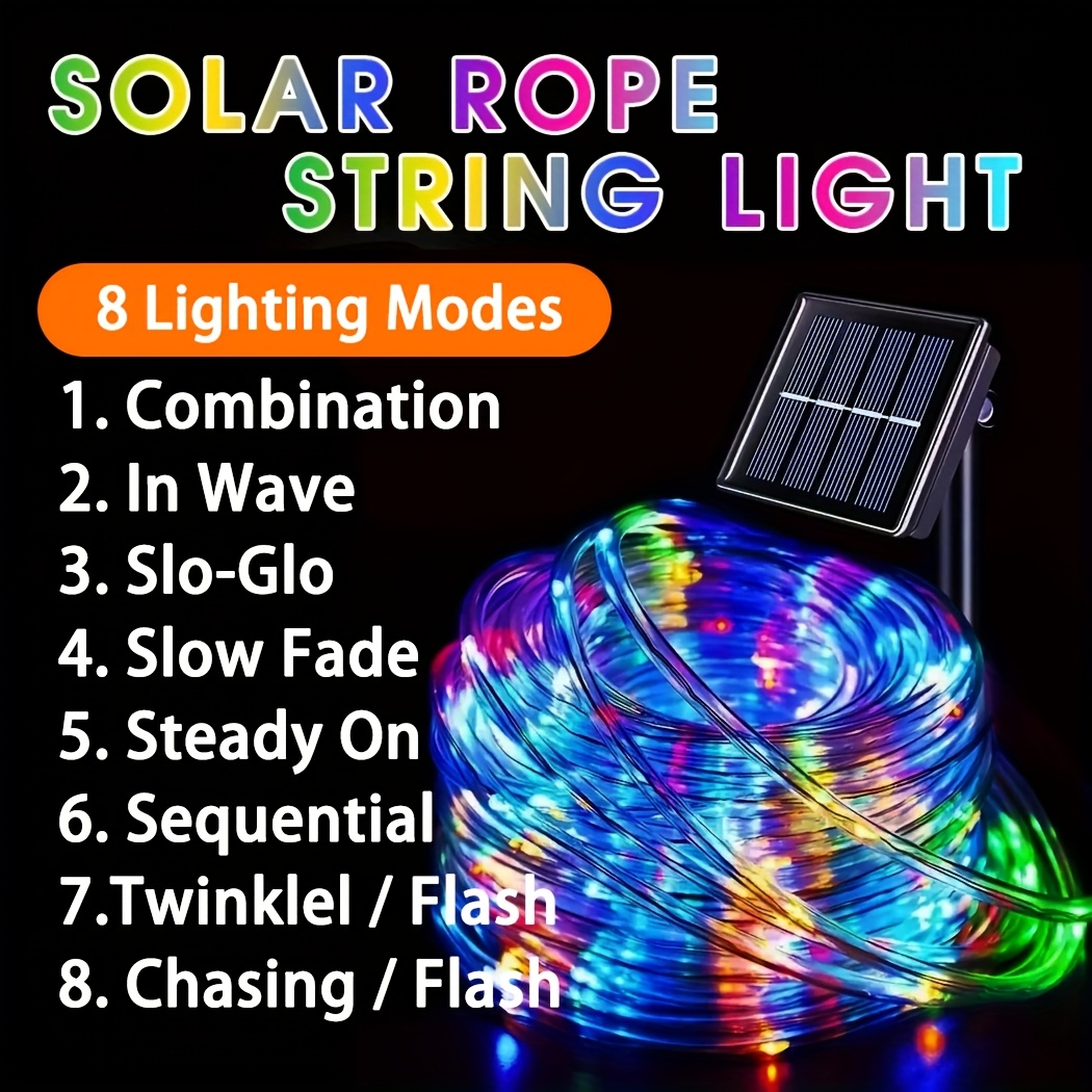 야외용 태양광 LED 요정 조명 방수 로프 튜브 스트링 - Rope Light Decoration 리뷰 및 가격