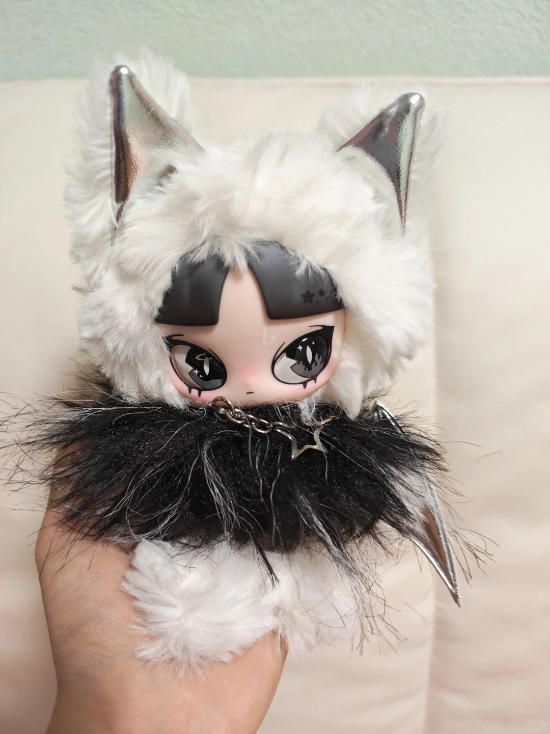 오리지널 인즈 이즈 앤젤 고양이 플러시 인형 실버 윙  - Home Decor Collection 리뷰 및 가격